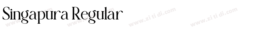 Singapura Regular字体转换